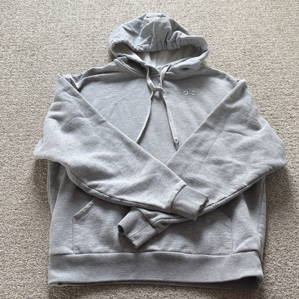 ALO Gray Accolade Hoodie